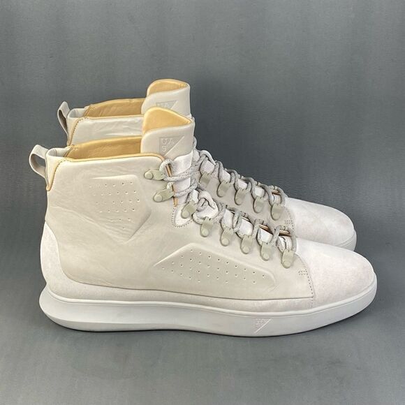 Under Armour UAS Club Leather Suede sneaker Boots Stone Gray Tan mens size 13 - Picture 1 of 11
